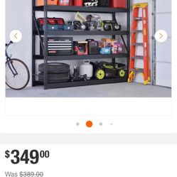 4 Shelf Metal Industrial Duty Freestanding Garage Storage Shelving Unit in Black (90 in. W x 90 in. H x 24 in. D)