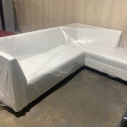 White Leather Sofa For Sale Brand New