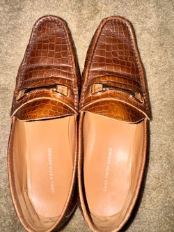 Saks Fifth leather loafers men