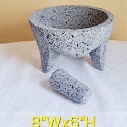 Molcajete With Tejolote 8”