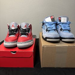 Jordan 4s and Jordan 3s