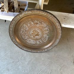 Brass Table Top Or Wall Plaque 