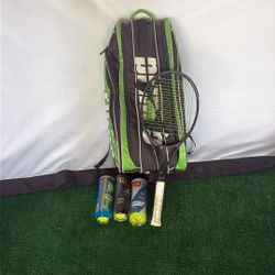 Normals Use Carbon, Fiber, Tennis Racket, And Print Bag