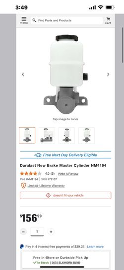 Denali Master Cilinder