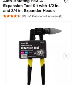 Apollo Auto-Rotating PEX-A Expansion Tool Kit with 1/2 in. and 3/4 in. Expander Heads