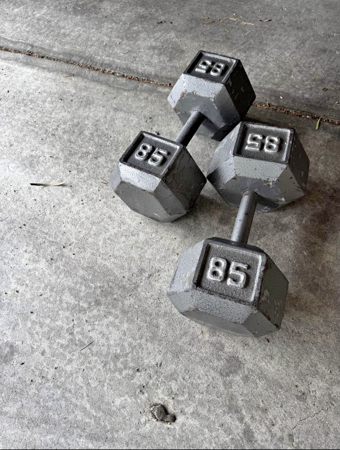 85 Pound Dumbbells