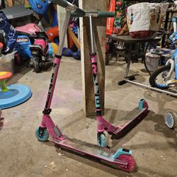 Two Kids Light Up Adjustable Scooters $14 Each 