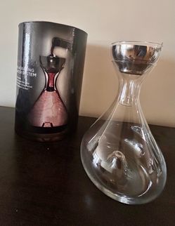 Rabbit Super-Aerating Wine Decanter System  Crystal Decanter Set