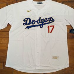 White,gold and blue Los angles dodgers shohei Ohtani championship Nike jersey 4XL and 6XL showcase