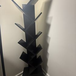 Bookshelf Tree-Shaped Bookshelf, 8 Layers, Black , Bookshelf Shelf, Used for Home Office. for Living Room Home Office For $40