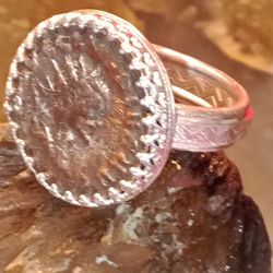 Ring For A Man Size 11 Sterling Silver With A 2000 Year Old Roman Coin