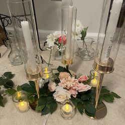 Candle Holder & Mirror With Easel