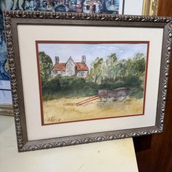 Vintage watercolors signed, beautiful scenery