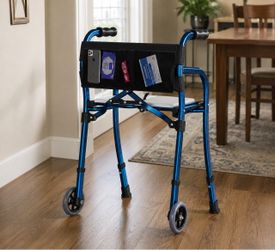 Title: Lightweight Narrow Folding Walker with Seat
