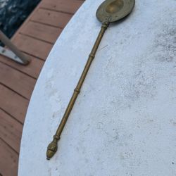 Antique brass candle snuffer 