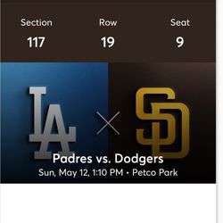 Padres VS Dodgers May 12th