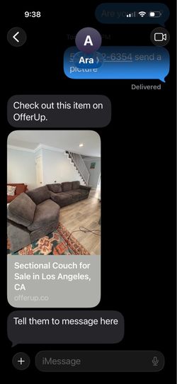 Dark gray sectional