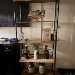 Iraq Real Pretty Color Brown Ass So You Can Put Your Design. This Rack Comes Without The Items You See On The Racks. It’s Only The Rack.