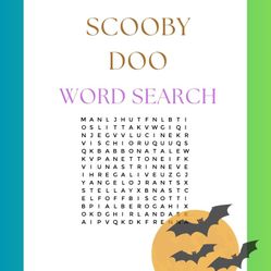 Scooby Doo Printable Word Search