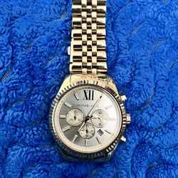 Michael Kors Lexington Men's Watch, Stainless Steel Bracelet Watch for Men