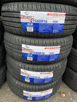 215/60/16 Atlander  #4 New Tires Mount & Balance // Set De 4 Llantas Nuevas Instaladas Y Balanceadas