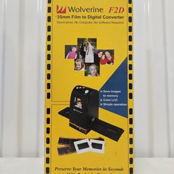 Wolverine F2D 35MM Slides & Negatives Film To Digital Image Converter 