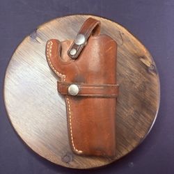 Smith & Wesson 4" K Frame Revolver Holster Leather (Size 21 64) Retention Snaps