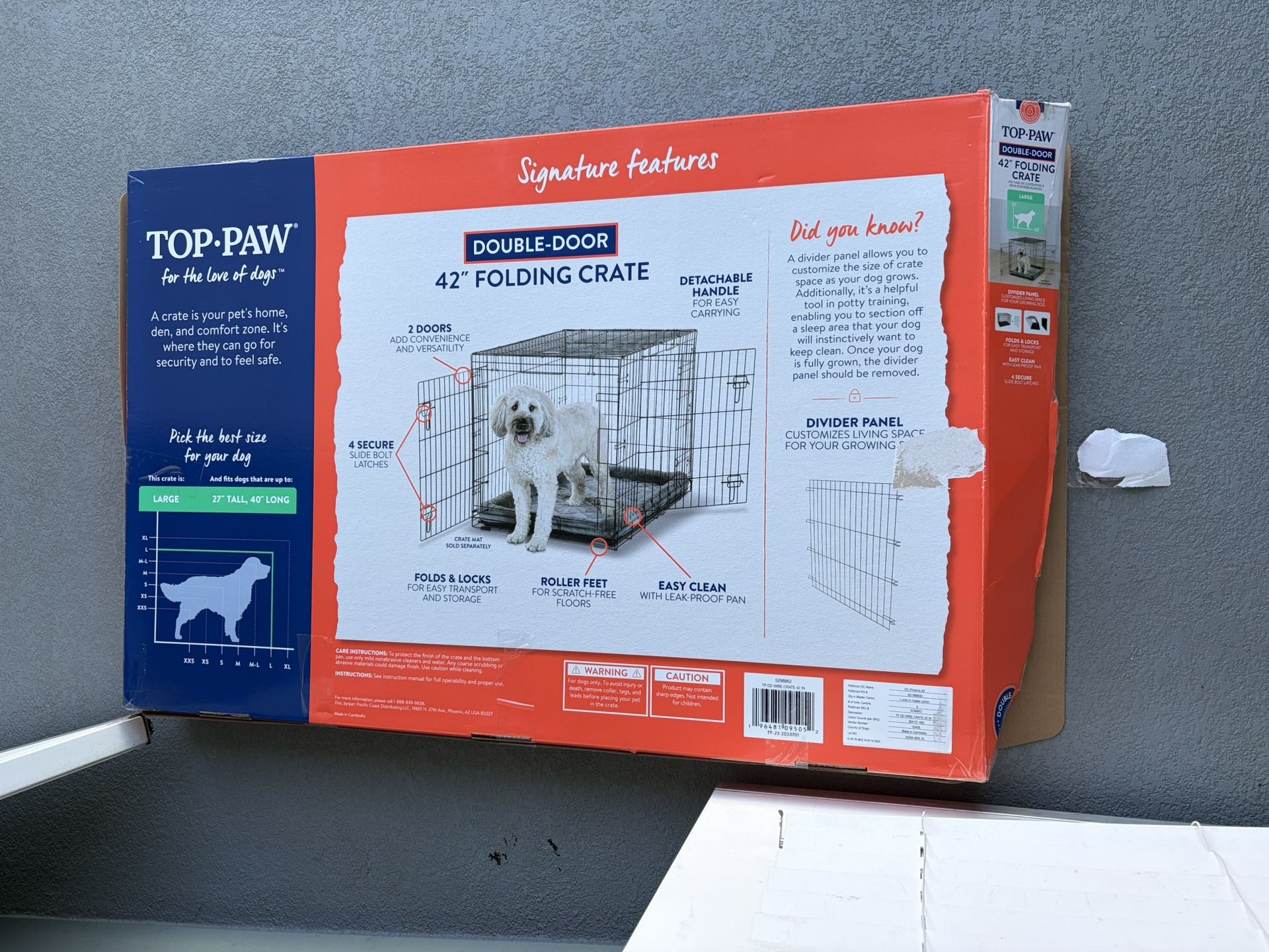 42” Kennel w/ Cover