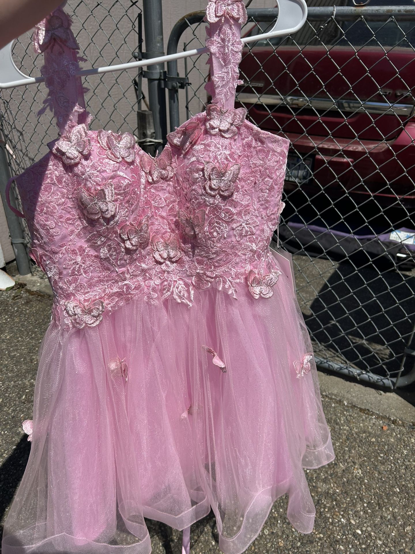 Pink Flower Dress
