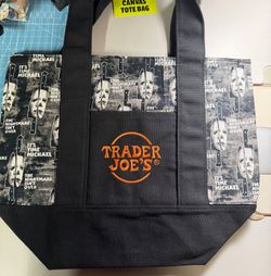 Trader Joe's Halloween Michael Myers Canvas Tote Bag