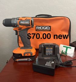 Rigid drill new $70.00 brushless