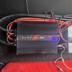 WDX G7 8000 watt speakers with custom box and amplifier.