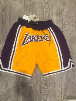 Just Don x Mitchell & Ness Lakers Shorts Large