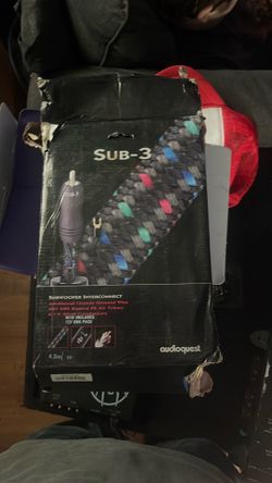 Sub 3 interconnect cable for amp