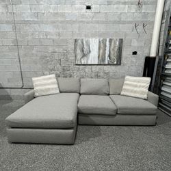 Noah Khaki Left Chaise Sectional 