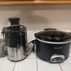 Crockpot And Juicer.