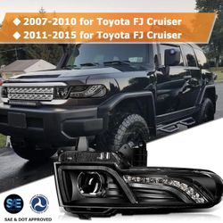 Headlights Halo Projector With Grille Front For 2007-2014 Toyota FJ Cruiser 4.0L