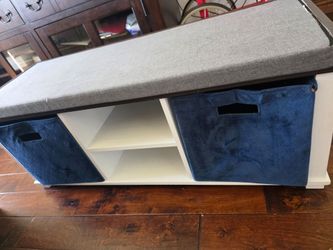 Bench with shoe storage