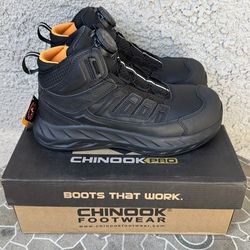 WORK BOOTS CHINOOK PRO COMPOSITE TOE SIZE’S 8.5-9.5 MENS