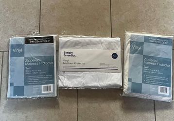 3 New Vinyl Twin Mattress Covers