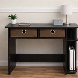 2 Compact Desk with Drawers and Shelving – Great for Small Spaces