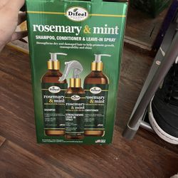 Rosemary & Mint Shampoo, Conditioner,& Leave-in Spy