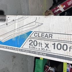 HDX 20 ft. x 100 ft. Clear 6 mil Plastic Sheeting