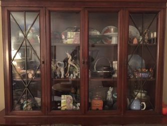 2 Piece China Cabinet and Buffett Cabinet