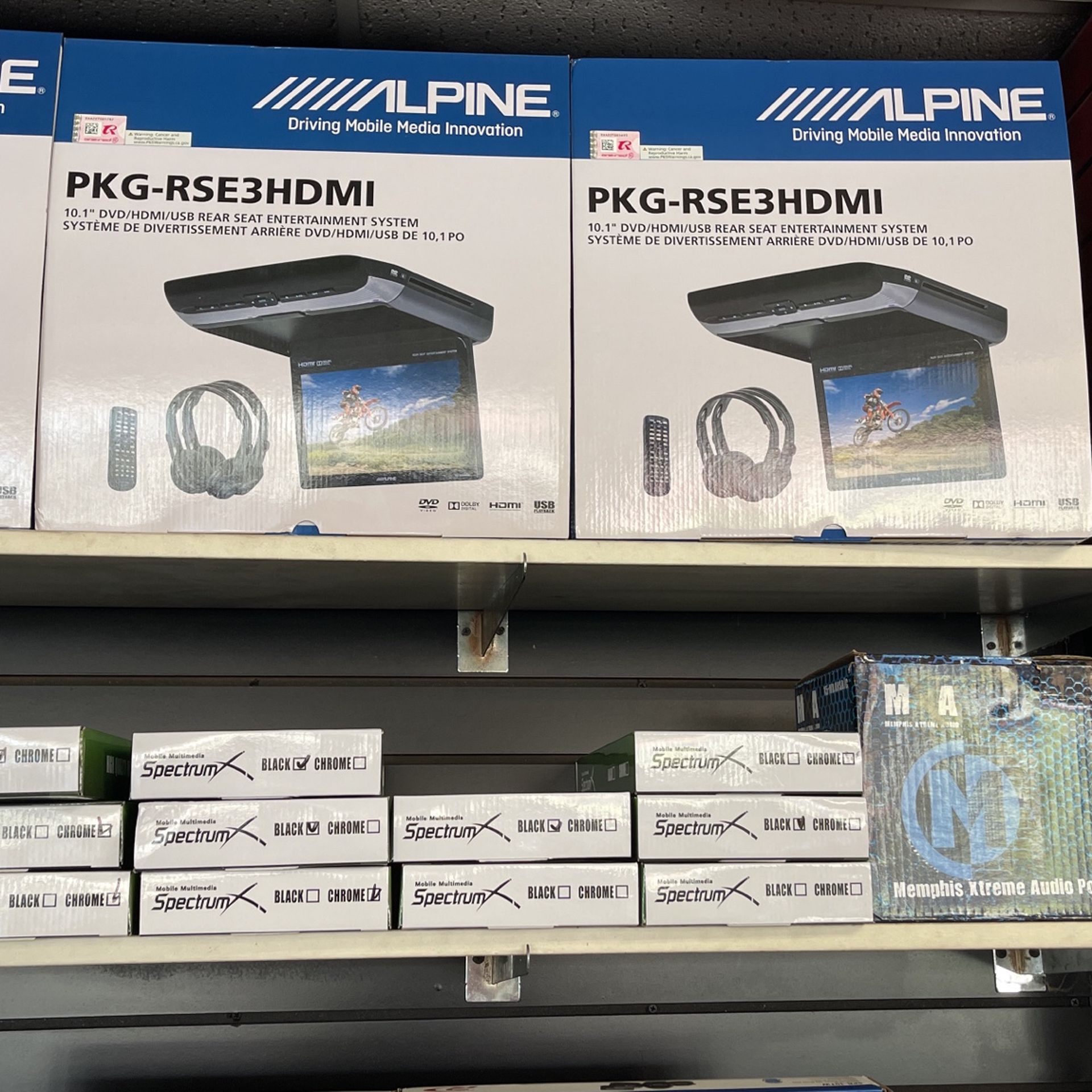 Flip Down TV & Headrest