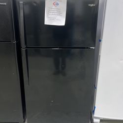 Whirlpool Black Top Freezer 33 Inches Wide Refrigerator 