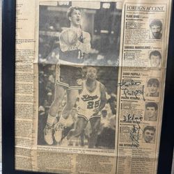 Autograph Drazen Prtrovic, Zarko Paspalj, Alessandro Volkov
Basketball 
Collection