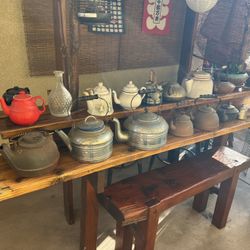 Collection Of Old Kettles