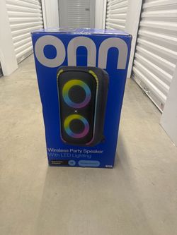 ONN Wireless Party Speaker with LED Lighting