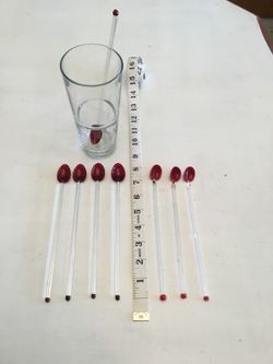 Swizzle sticks dual as straws barware ect